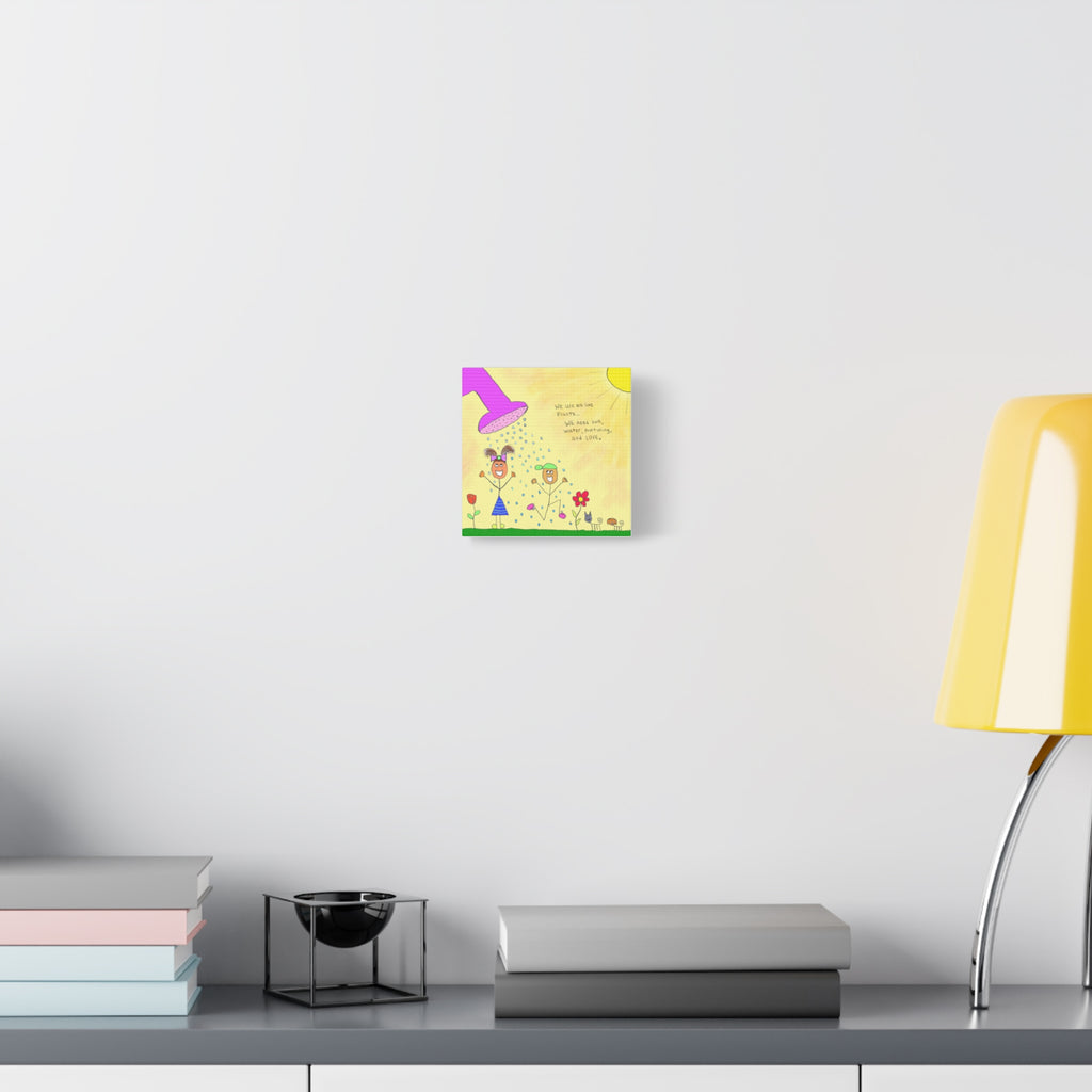 Inspirational Canvas Art "We Are Like Plants" — Whimsical Illustration