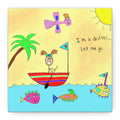 Inspirational Canvas Art "I’m A Drifter" — Whimsical Illustration