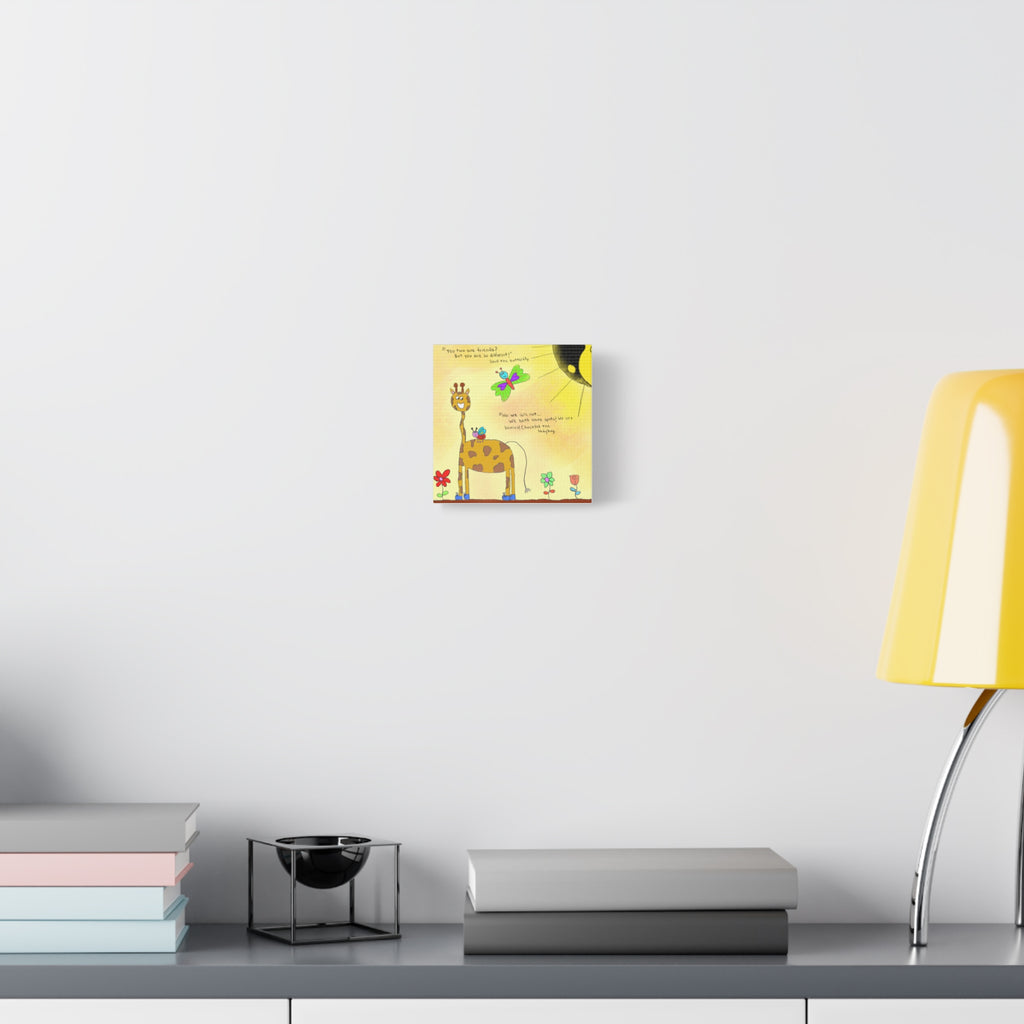 Inspirational Canvas Art "Ying and Yang friendship " — Whimsical Illustration