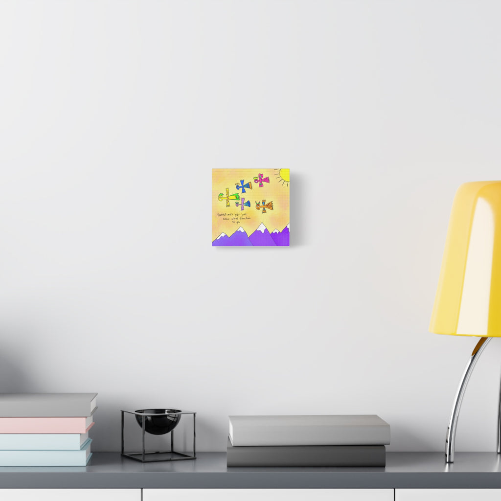 Inspirational Canvas Art "Sometimes You Just Know" — Whimsical Illustration